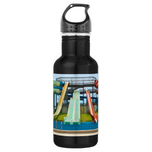 Bunte Waterslides Trinkflasche
