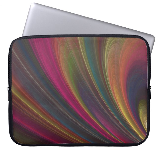 Bunte weiche Sand-Wellen Laptopschutzhülle (Vorderseite)