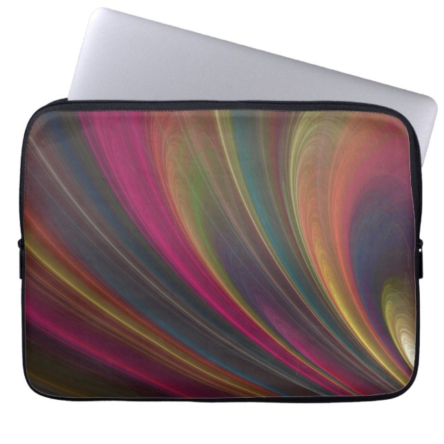 Bunte weiche Sand-Wellen Laptopschutzhülle (Vorderseite)