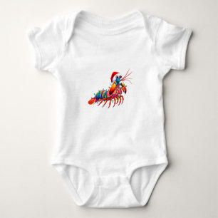 Bunte Weihnachts-Fangschreckenkrebs Odontodactylus Baby Strampler