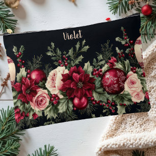 bunte Weihnachtsbäume mit Blume Zubehörtasche