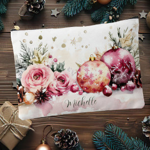bunte Weihnachtsbäume mit Blume Zubehörtasche