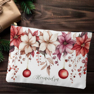 bunte Weihnachtsbäume mit Blume Zubehörtasche