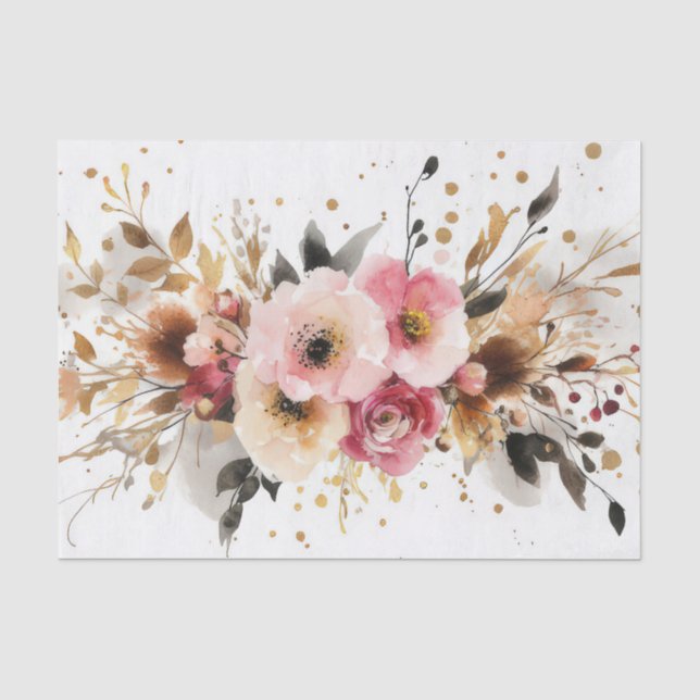 bunte Weihnachtslieder-Blume Seidenpapier (Vorderseite)