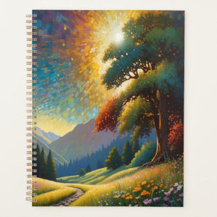 Bunte Wiesenblumen Kunst Planer