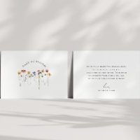 Bunte Wildblumen Baby in Blüte Baby Shower