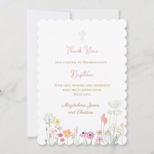 bunte Wildblumen danke Ihnen für die kommende Kart Einladung