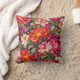 Bunte Wildblumengarten-Blumen-Wurfkissen Kissen