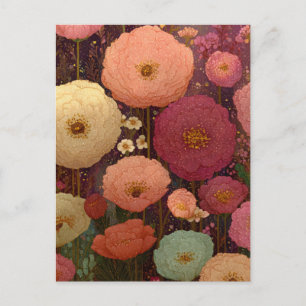 Bunte Wildblumenwiesen 3 Postkarte