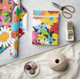 Bunte wunderliche geschenkpapier