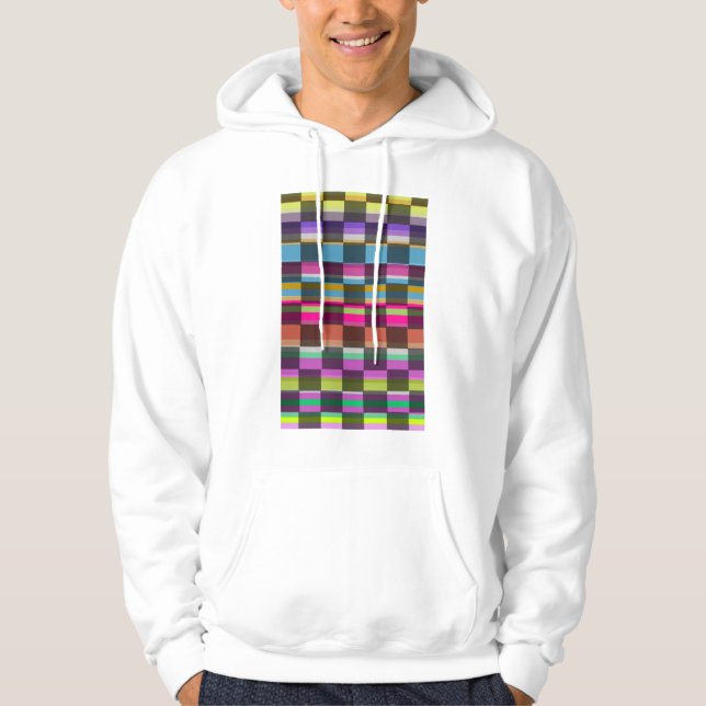 Bunte Würfel Hoodie (Vorderseite)