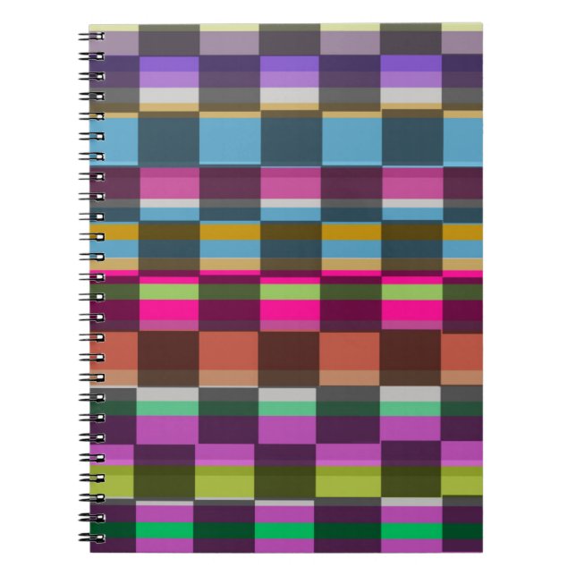 Bunte Würfel Notizblock (Vorderseite)