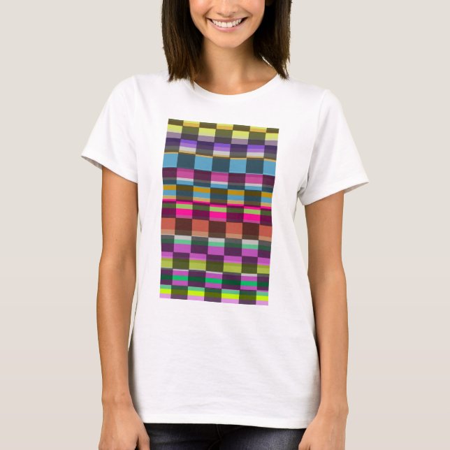 Bunte Würfel T-Shirt (Vorderseite)