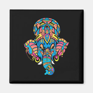 Bunte Yoga Hinduismus Hindu-Figur Ganesha Magnet