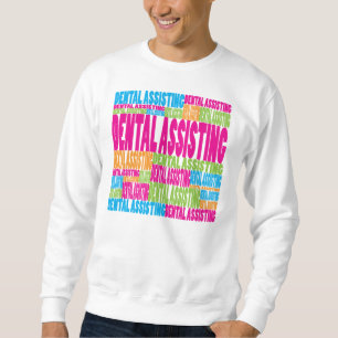 Bunte zahnmedizinische Unterstützung Sweatshirt