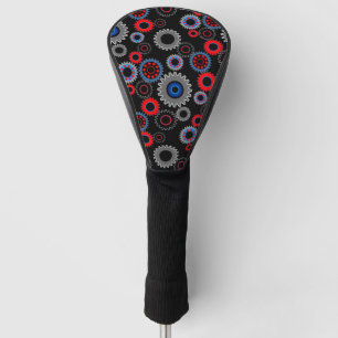 Bunte Zahnräder Golf Headcover