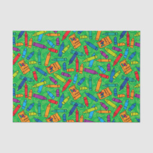 Bunte Zeichenstifte Seidenpapier