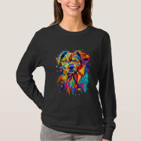 Bunter abstrakter geometrischer Hund