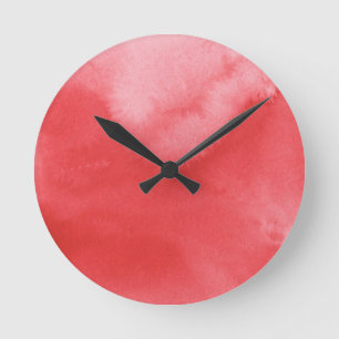 bunter Aquarellhintergrund für Ihre 3 Runde Wanduhr