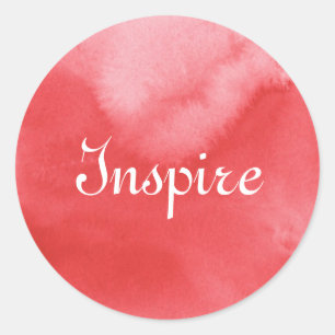 bunter Aquarellhintergrund für Ihre 3 Runder Aufkleber