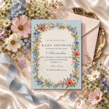 Bunter Baby-Taufe mit Wildblumen