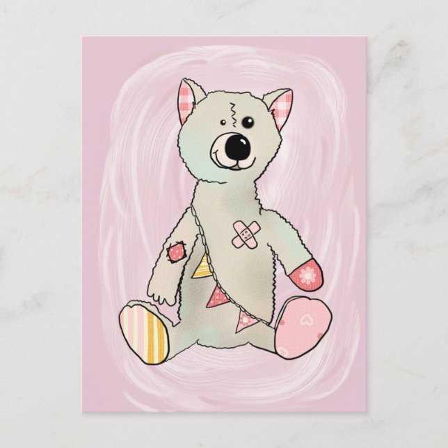 Bunter Bär Postkarte (Vorderseite)