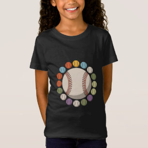 Bunter Baseballzirkel T-Shirt