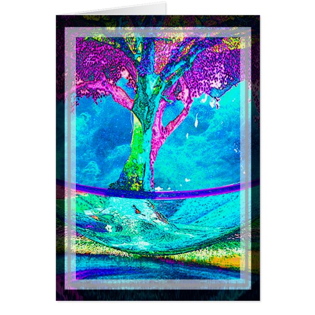 Bunter Baum der Leben-Grafik durch Amelia Carrie (Vorne)