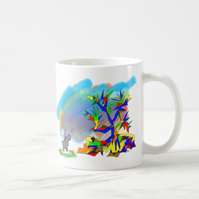 bunter Baum Kaffeetasse (Rechts)