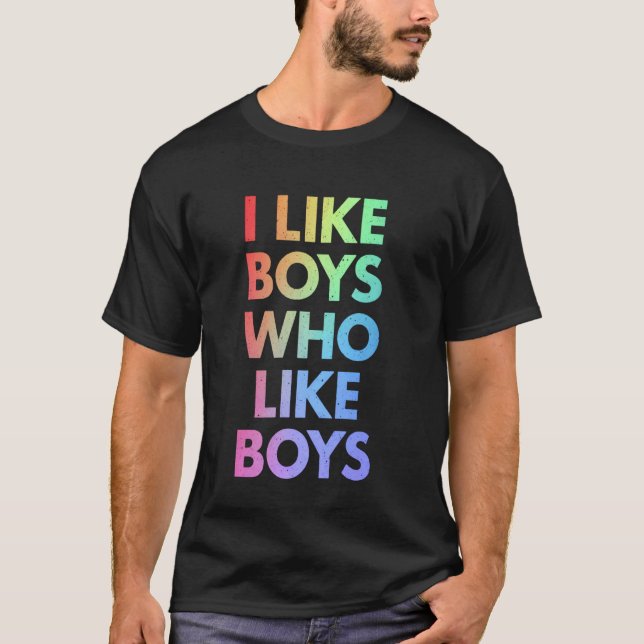 Bunter Blocktext über Einstellungen T-Shirt (Vorderseite)
