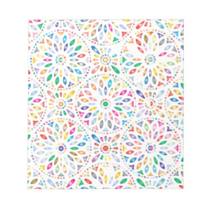 Bunter Blumenmuster-Notizblock Notizblock