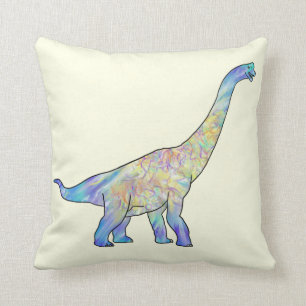 Bunter Brachiosaurus Prähistorische Dinosaurier Ku Kissen