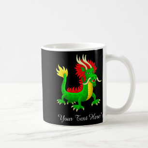 Bunter chinesischer Drache Kaffeetasse