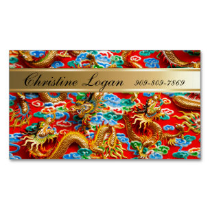 Bunter chinesischer günstiger magnetische visitenkarte
