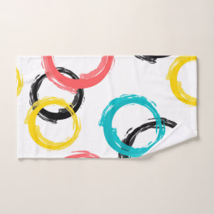 Bunter, cooler, moderner, trendy Bürstenanschlag Handtuch