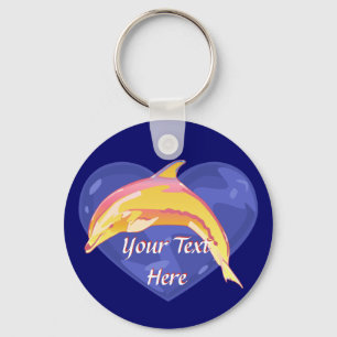 Bunter Delphin-Schlüsselanhänger Schlüsselanhänger