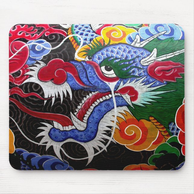 Bunter Drache Mousepad (Vorne)