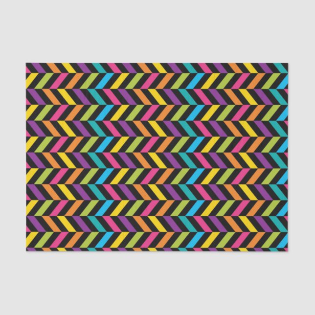 Bunter Entwurf 1 der hellen modischen Neonmode Seidenpapier (Vorderseite)