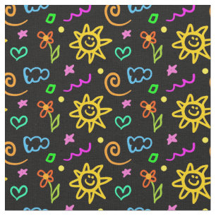 Bunter Entwurf des Hintergrundes für Kinder Stoff