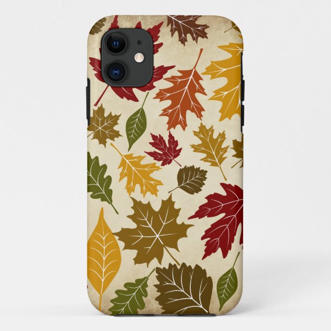 Bunter Fall-Herbst-Baum verlässt Muster Case-Mate iPhone Hülle (Rückseite)