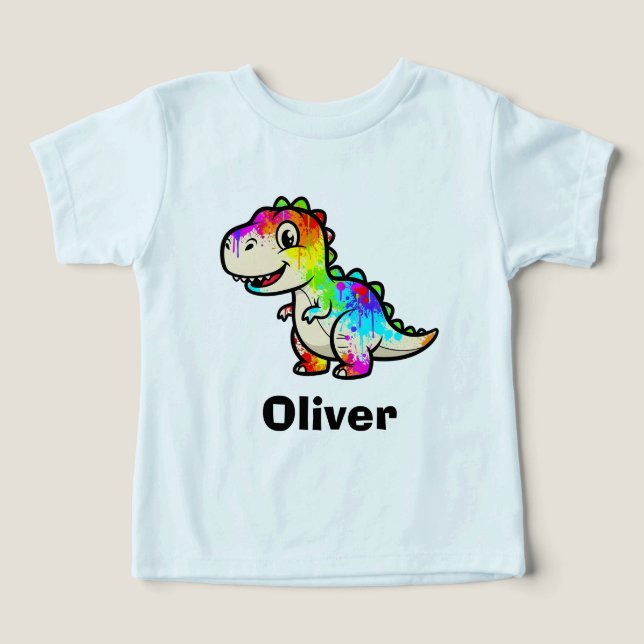 Bunter Farbklecks-Dinosaurier (Design Vorderseite)