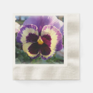 bunter Frühling Pansy Serviette