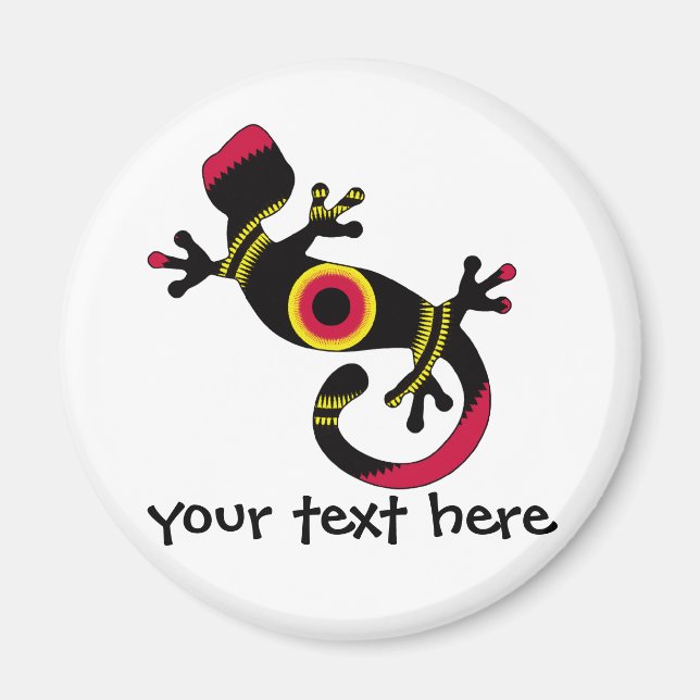 Bunter Fun Gecko Lizard Magnet (Vorne)