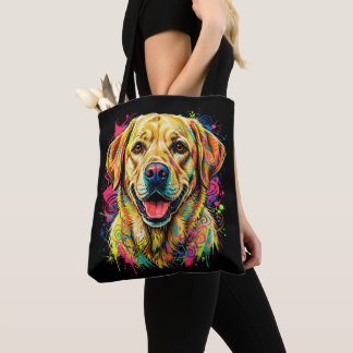 Bunter gelber Labrador Retriever Hund