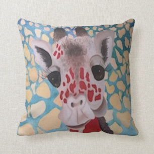 Bunter Giraffen-Entwurf Kissen