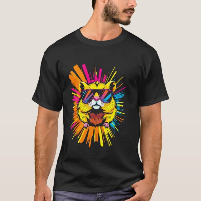 Bunter Hamster T-Shirt (Vorderseite)
