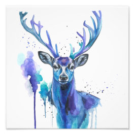 Bunter Hirsch Spirit Animal Fotodruck
