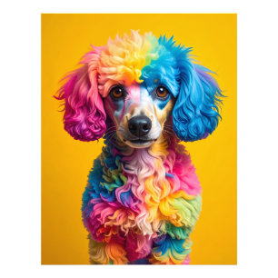 Bunter Hund Fotodruck