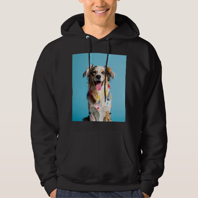 Bunter Hund Hoodie (Vorderseite)