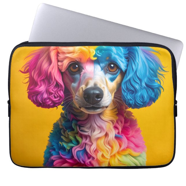 Bunter Hund Laptopschutzhülle (Vorderseite)